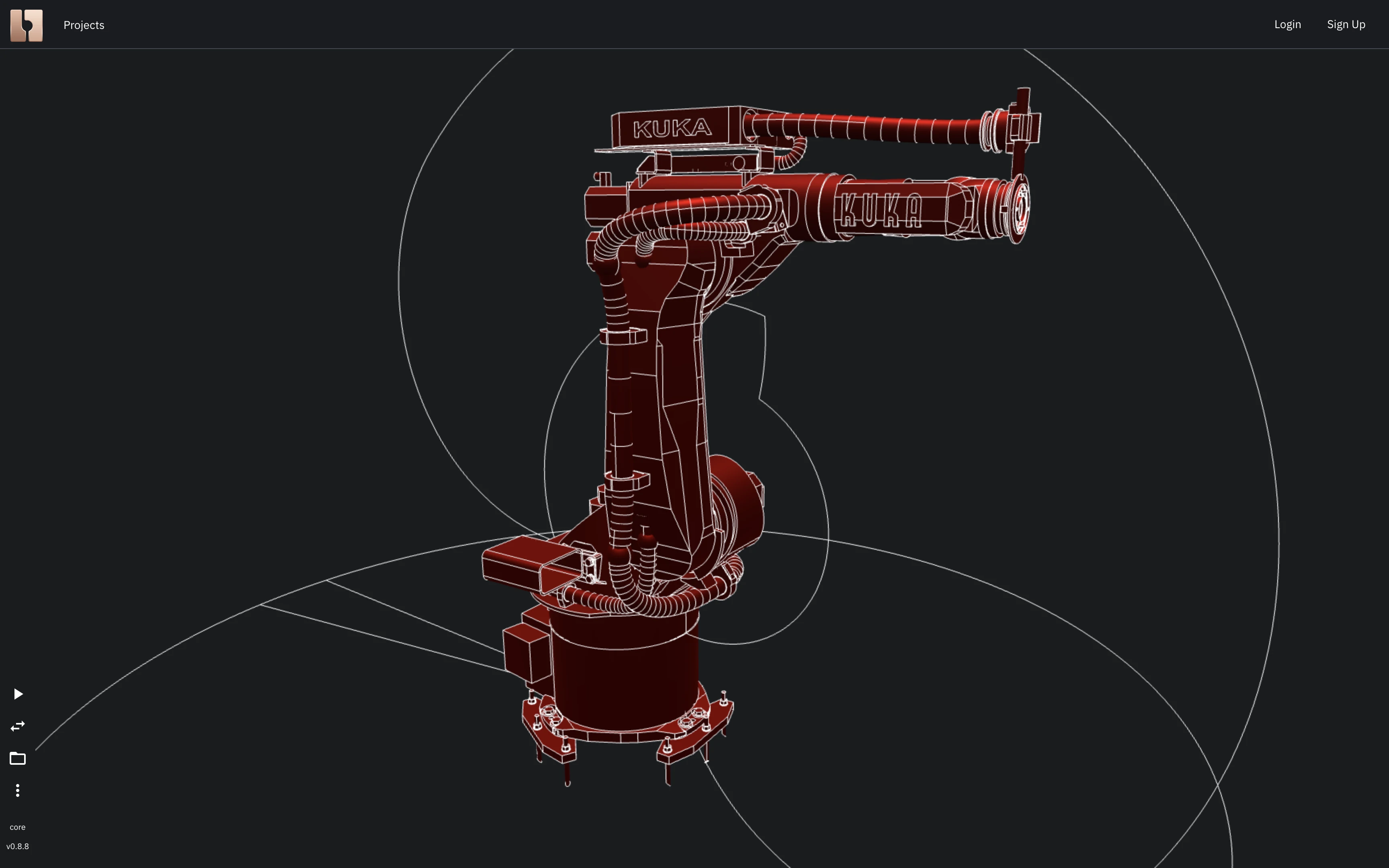 Image showing loaded kuka robot from STEP file